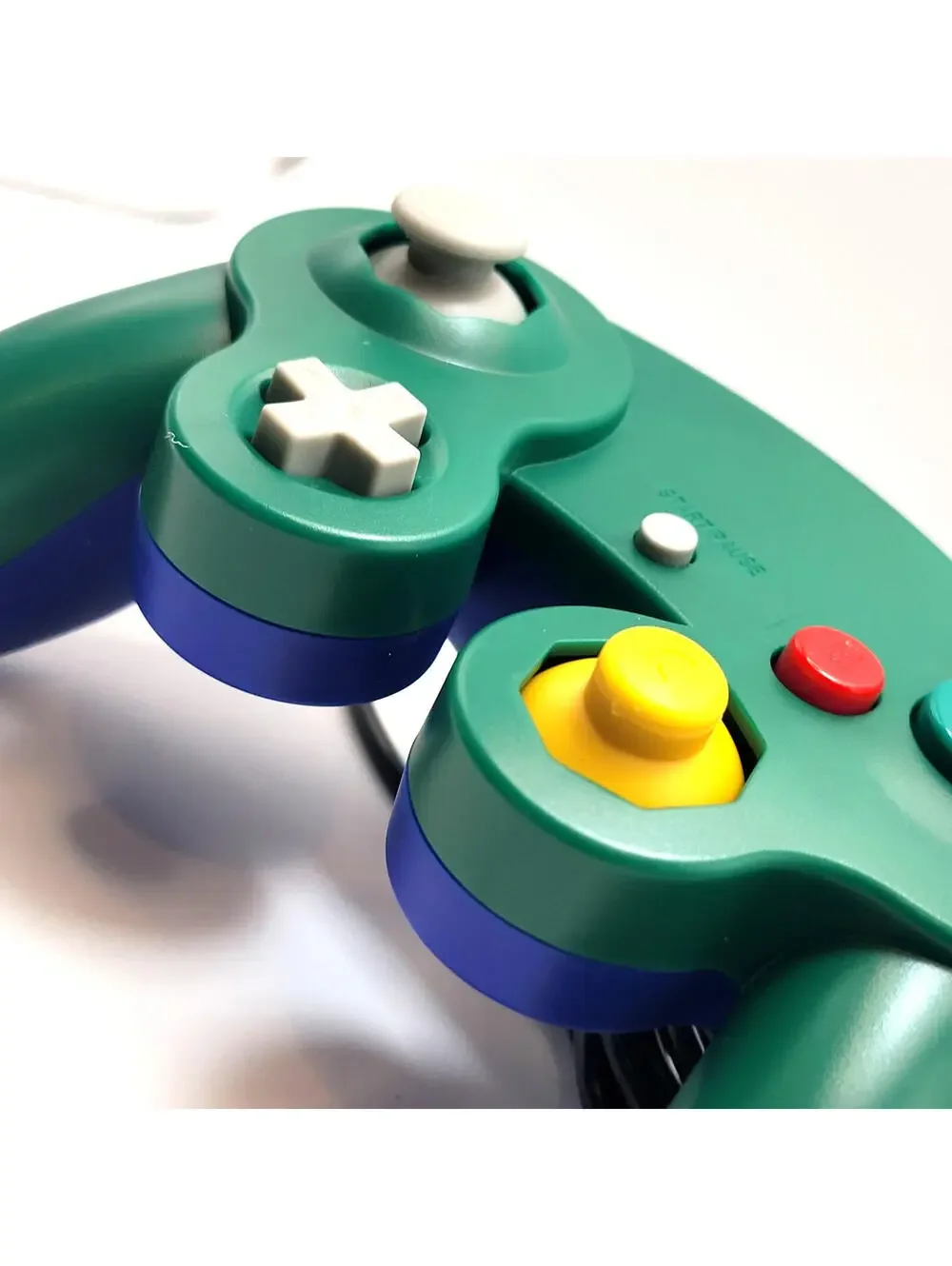Nintendo GameCube Controller Game Pad For NGC - Wii - Plumber Green & Blue